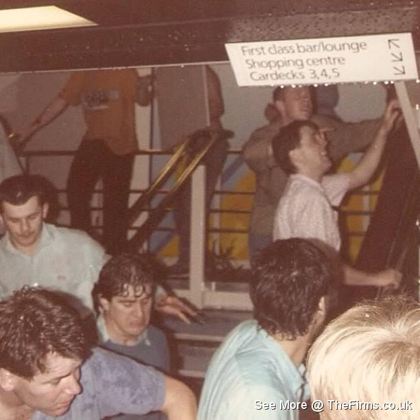 man utd and west ham - koningen beatrix ferry riot - 1986 1